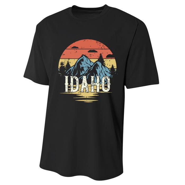 Idaho Retro Vintage Performance Sprint T-Shirt