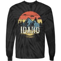 Idaho Retro Vintage Tie-Dye Long Sleeve Shirt