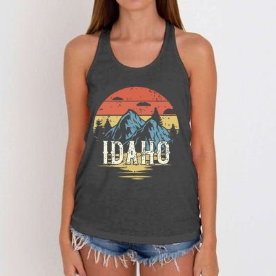 Idaho Retro Vintage Women's Knotted Racerback Tank