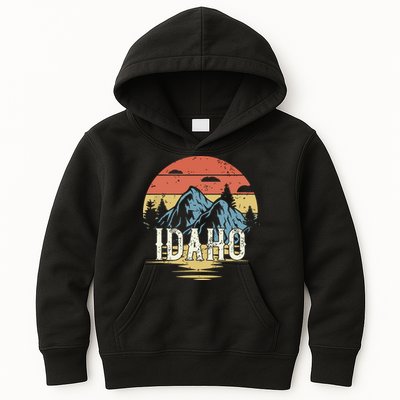 Idaho Retro Vintage Kids Hoodie