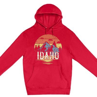 Idaho Retro Vintage Premium Pullover Hoodie