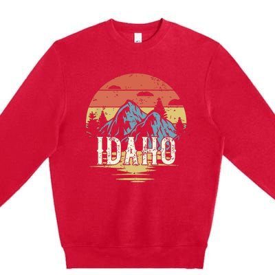 Idaho Retro Vintage Premium Crewneck Sweatshirt