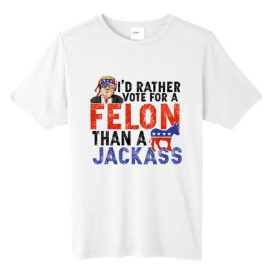 I’D Rather Vote For A Felon Than A Jack Ass Tall Fusion ChromaSoft Performance T-Shirt