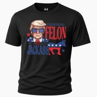 ID Rather Vote For A Felon Than A Jackass Trump America Cooling Performance Crew T-Shirt