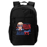 ID Rather Vote For A Felon Than A Jackass Trump America Backpack
