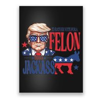 ID Rather Vote For A Felon Than A Jackass Trump America Poster