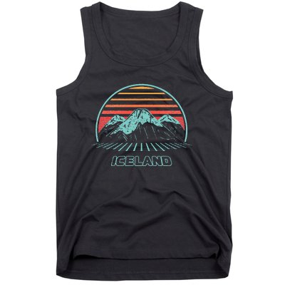 Iceland Retro Vintage 80s Style Tank Top