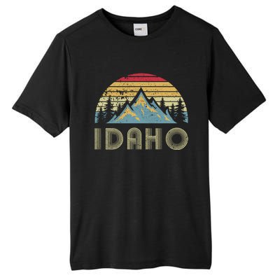 Idaho Retro Vintage Mountains Camping Hiking Gift Tall Fusion ChromaSoft Performance T-Shirt