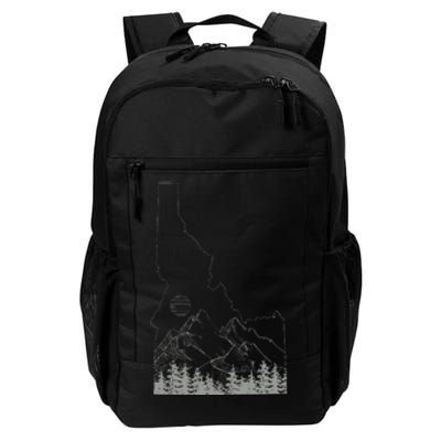 Idaho Retro Vintage Outdoors Mountain Graphic Design Daily Commute Backpack