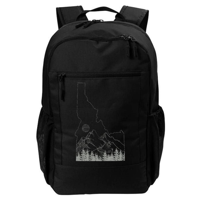 Idaho Retro Vintage Outdoors Mountain Graphic Design Daily Commute Backpack