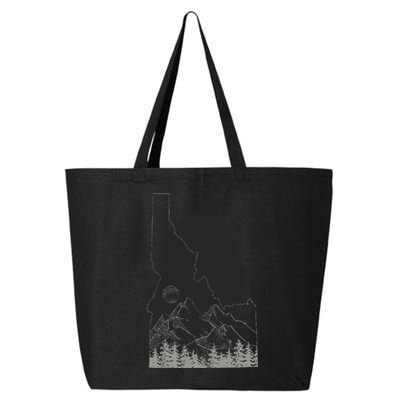 Idaho Retro Vintage Outdoors Mountain Graphic Design 25L Jumbo Tote