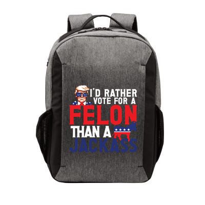 Id Rather Vote For A Felon Funny Election Vector Backpack