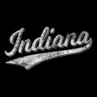 Indiana Retro Vintage Baseball Sports Script Flag Swoosh Backpack