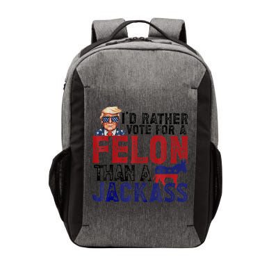 ID Rather Vote For Felon Than Jackass Vector Backpack