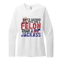 ID Rather Vote For Felon Than Jackass Womens CVC Long Sleeve Shirt