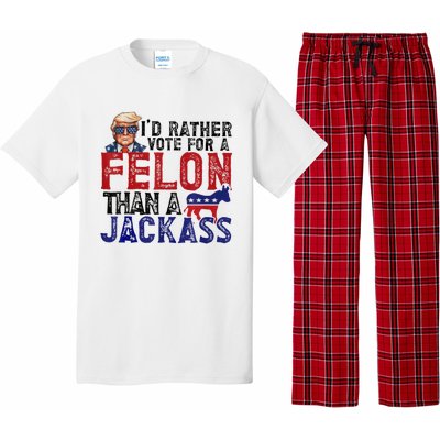 ID Rather Vote For Felon Than Jackass Pajama Set