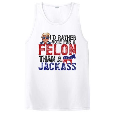 ID Rather Vote For Felon Than Jackass PosiCharge Competitor Tank