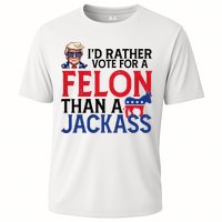 Id Rather Vote A Felon Than A Jackass Pro Donald Trump Funny Performance Shirt