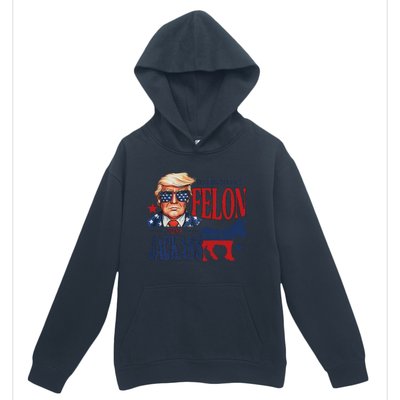 ID Rather Vote For Felon Than A Jackass Urban Pullover Hoodie