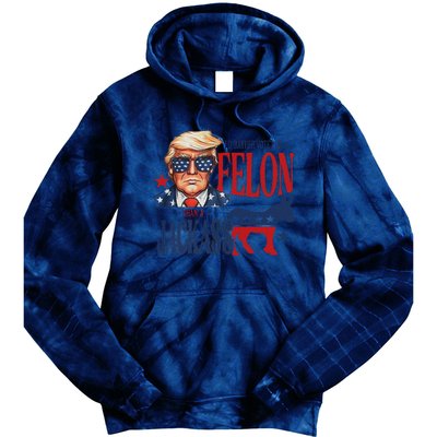 ID Rather Vote For Felon Than A Jackass Tie Dye Hoodie