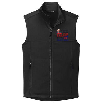 ID Rather Vote For A Felon Than A Jackass Trump Conviction Collective Smooth Fleece Vest