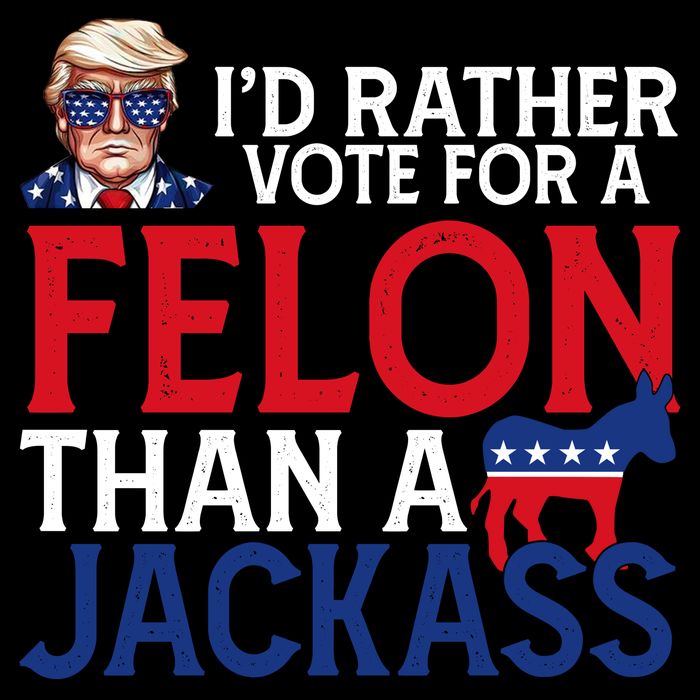Id Rather Vote For A Felon Than A Jackass Trump America City Backpack