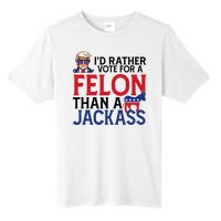 Id Rather Vote For A Felon Than A Jackass Trump America Tall Fusion ChromaSoft Performance T-Shirt