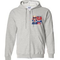 ID Rather Vote For A Felon Than Jackass Support Trump 2024 Full Zip Hoodie