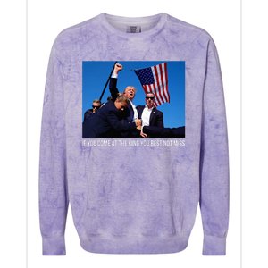 ID Rather Vote For A Felon Than A Jackass Trump Colorblast Crewneck Sweatshirt