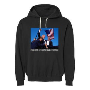 ID Rather Vote For A Felon Than A Jackass Trump Garment-Dyed Fleece Hoodie