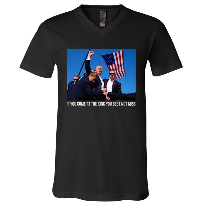 ID Rather Vote For A Felon Than A Jackass Trump V-Neck T-Shirt