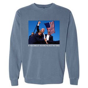 ID Rather Vote For A Felon Than A Jackass Trump Garment-Dyed Sweatshirt