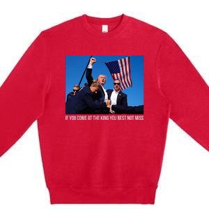 ID Rather Vote For A Felon Than A Jackass Trump Premium Crewneck Sweatshirt