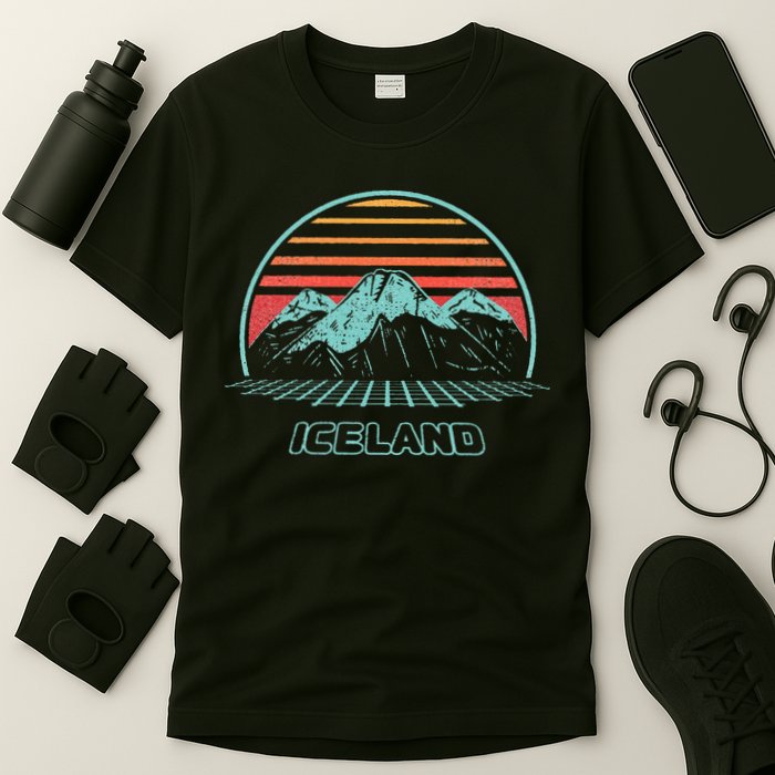 Iceland Retro Vintage 80s Style T-Shirt