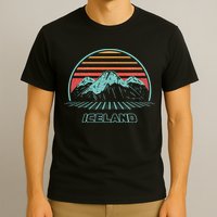 Iceland Retro Vintage 80s Style T-Shirt