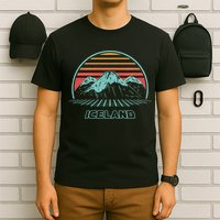 Iceland Retro Vintage 80s Style T-Shirt