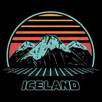 Iceland Retro Vintage 80s Style T-Shirt