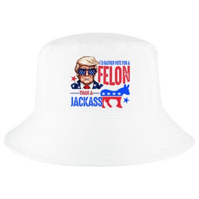 ID Rather Vote For Felon Than A Jackass Cool Comfort Performance Bucket Hat