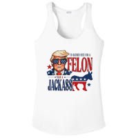 ID Rather Vote For Felon Than A Jackass Ladies PosiCharge Competitor Racerback Tank