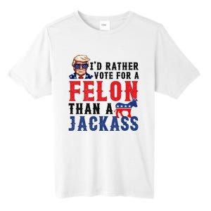 ID Rather Vote For Felon Than A Jackass Tall Fusion ChromaSoft Performance T-Shirt