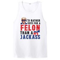 ID Rather Vote For Felon Than A Jackass PosiCharge Competitor Tank