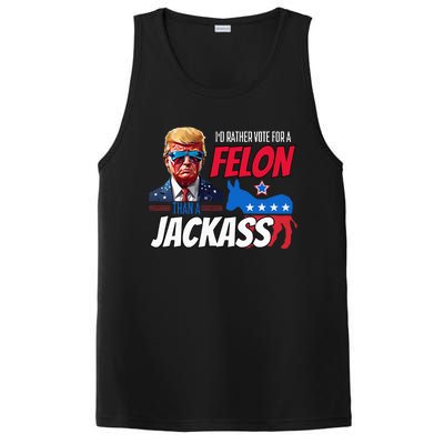 Id Rather Vote For A Felon Than A Jackass PosiCharge Competitor Tank