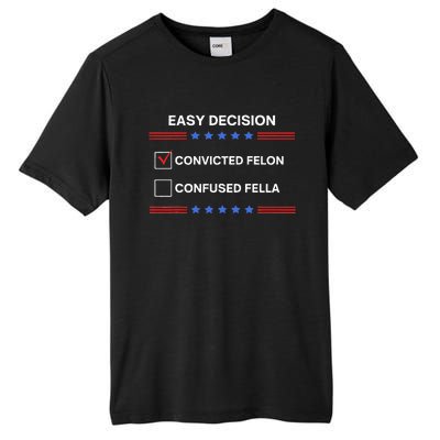 ID Rather Vote For Convicted Felon Than A Confused Fella Tall Fusion ChromaSoft Performance T-Shirt