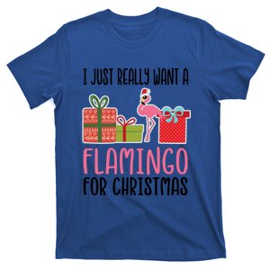 I Really Want A Flamingo For Christmas Gift T-Shirt