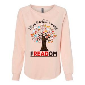 I Read What I Want Banned Books Week Womens California Wash Sweatshirt