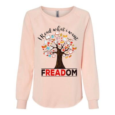 I Read What I Want Banned Books Week Womens California Wash Sweatshirt