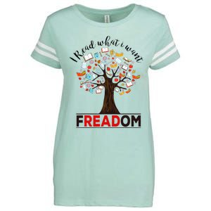 I Read What I Want Banned Books Week Enza Ladies Jersey Football T-Shirt