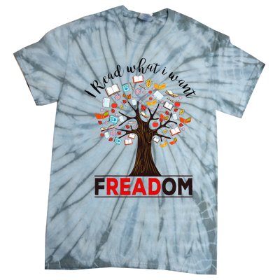 I Read What I Want Banned Books Week Tie-Dye T-Shirt