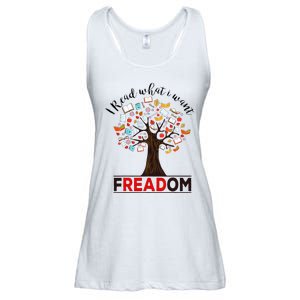 I Read What I Want Banned Books Week Ladies Essential Flowy Tank