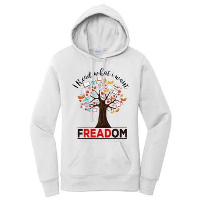 I Read What I Want Banned Books Week Women's Pullover Hoodie